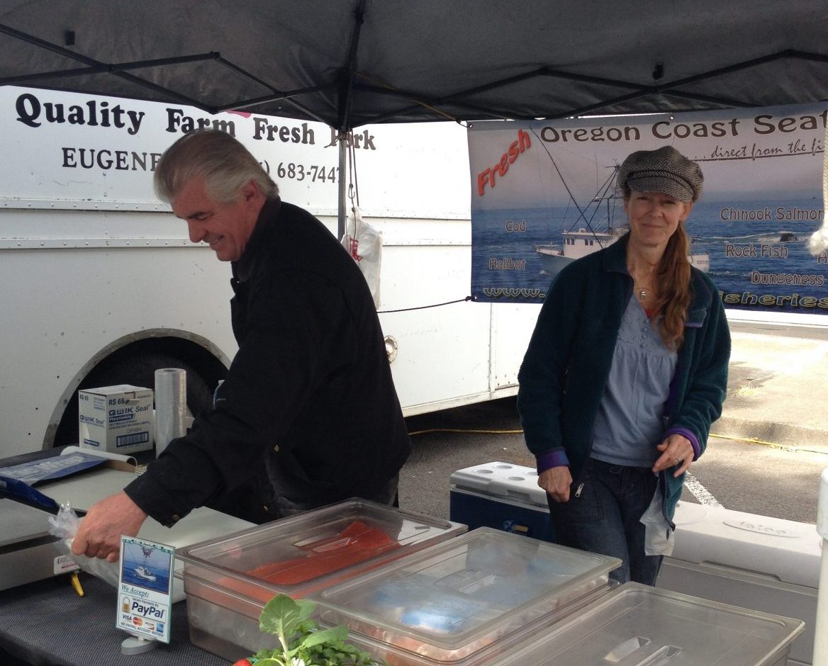 Brandywine Fisheries Eugene Farmer's Market Booth