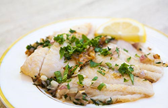 Sautéed Petrale Sole in Herb Butter Sauce