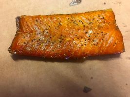 smoked peppered salmon